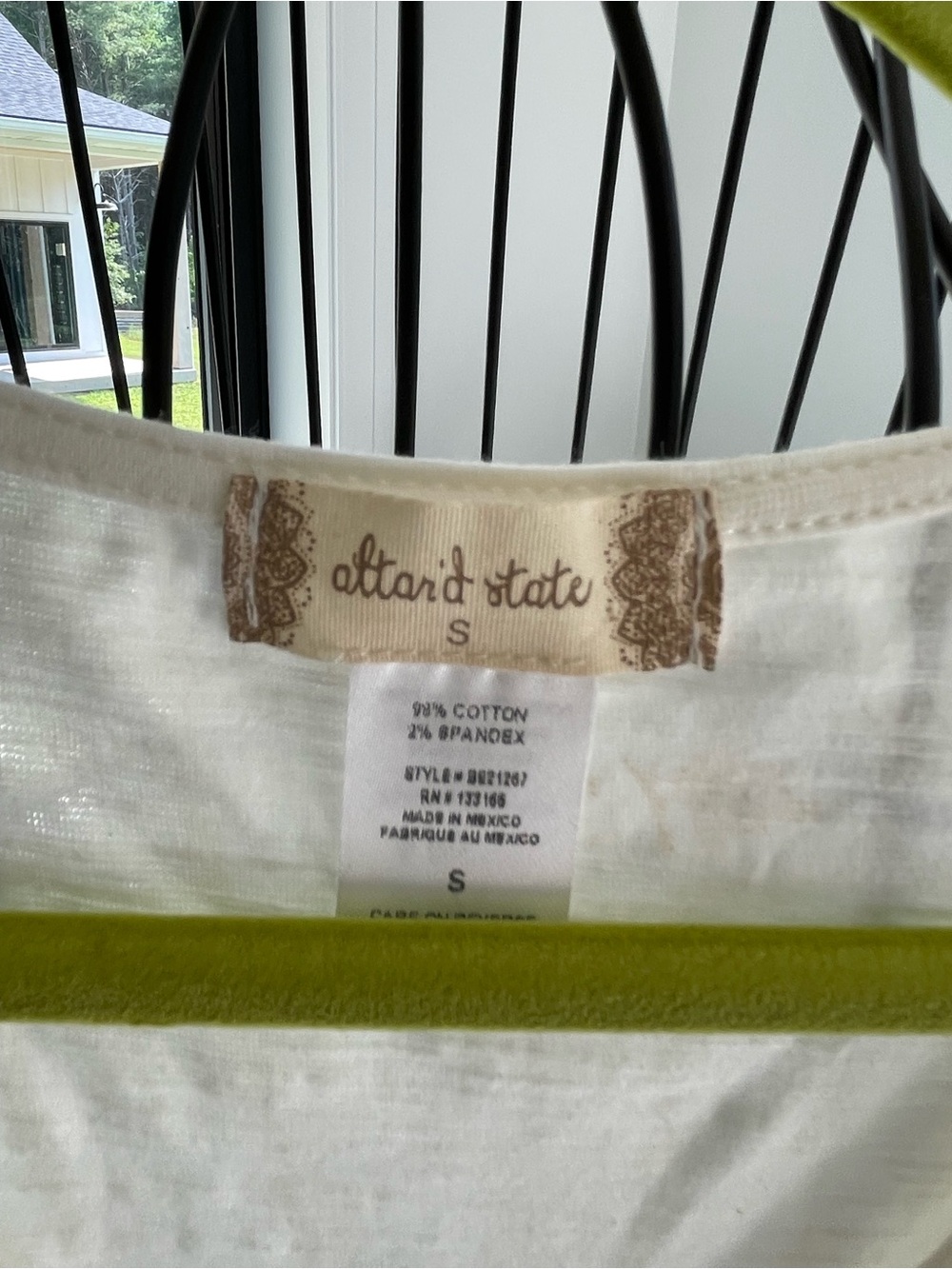 Altar'd State Cream Lightweight Cotton Tee